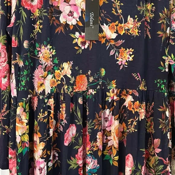 Tolani Collection NWT Floral Vivian Maxi Dress with Pockets size M - Picture 5 of 16